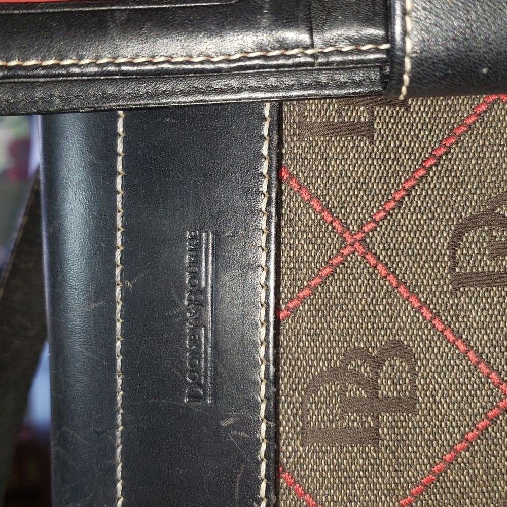 💘🖤💘 2 PC DOONEY & BOURKE SIGNATURE MONOGRAM CANVAS LEATHER PURSE WALLET SET - Picture 13 of 16
